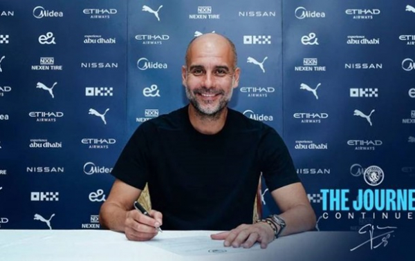 Манчестер Сіті офіційно продовжив контракт із Гвардіолою Манчестер Сіті офіційно продовжив контракт із Гвардіолою